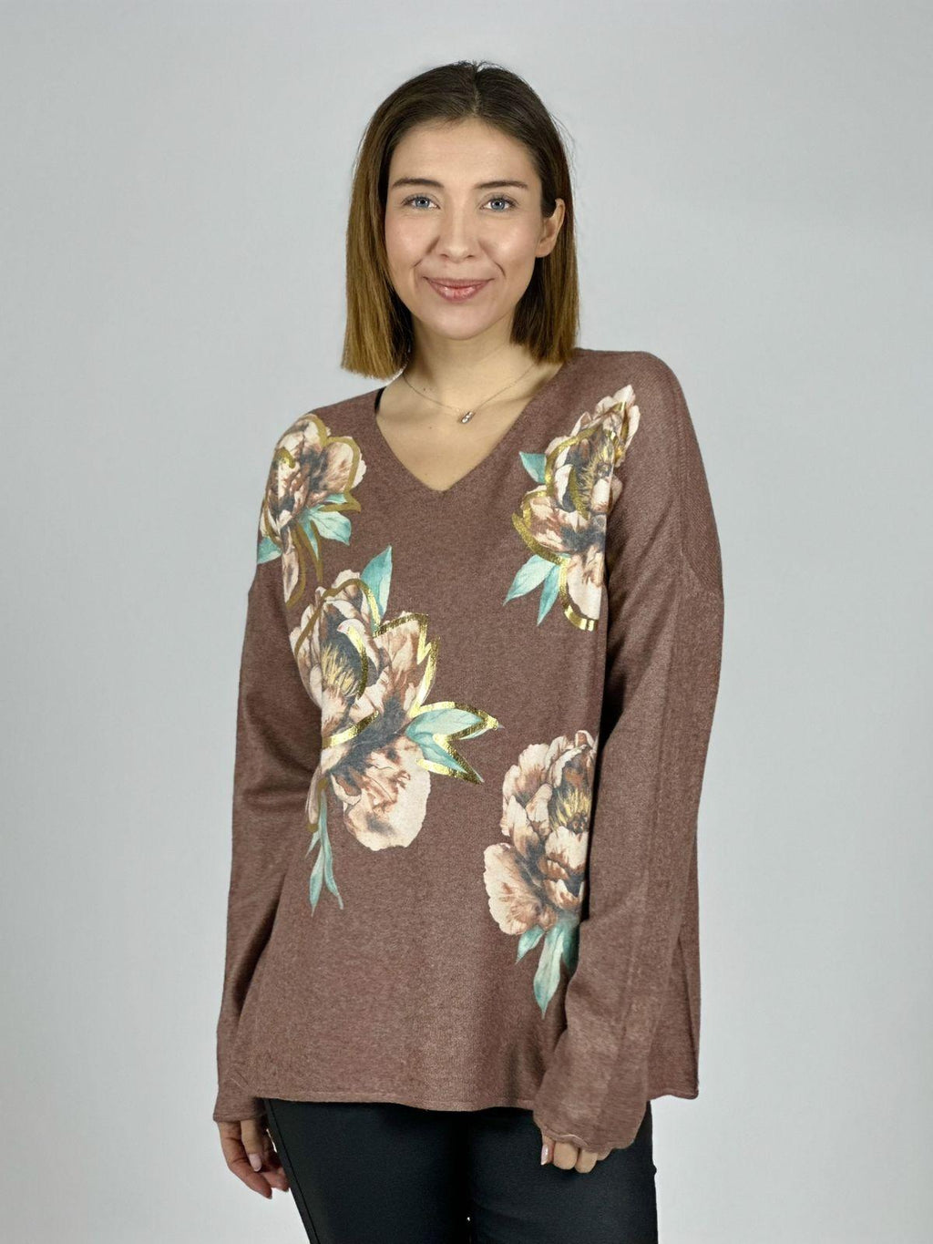 Sweater Spandex Estampado Floral