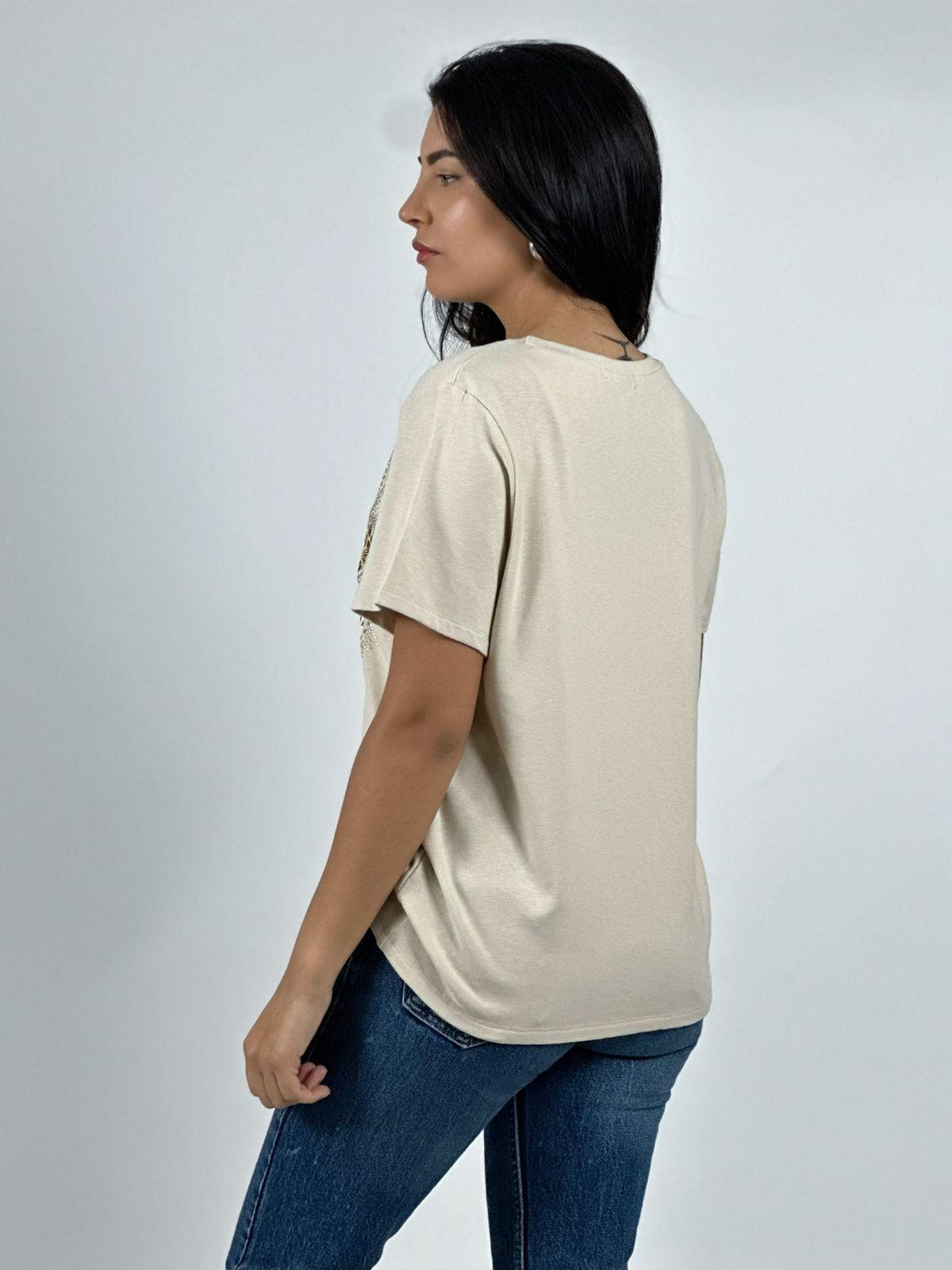 Polera Algodón Corazones Print