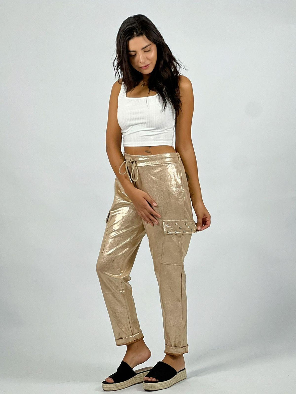 Jogger Elasticado Con Bolsillos Cargo