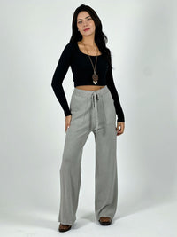 Pantalón De Lana con Bolsillos