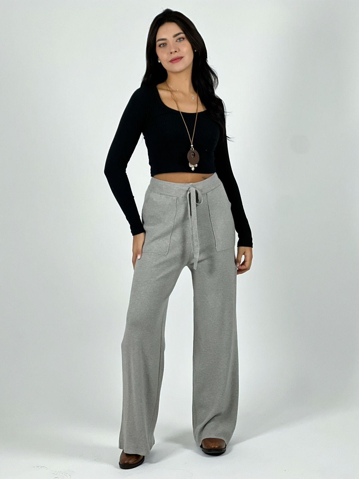 Pantalón De Lana con Bolsillos