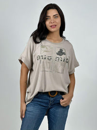 Polera Casual Algodón Mickey Brillante