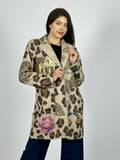 Abrigo Lana Italiano Print Minnie