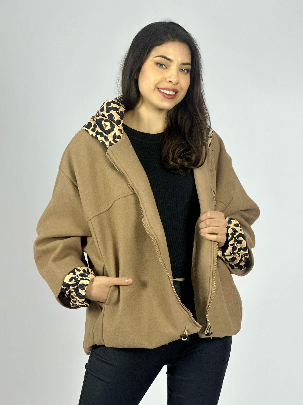 Chaqueta de Paño Toques Print