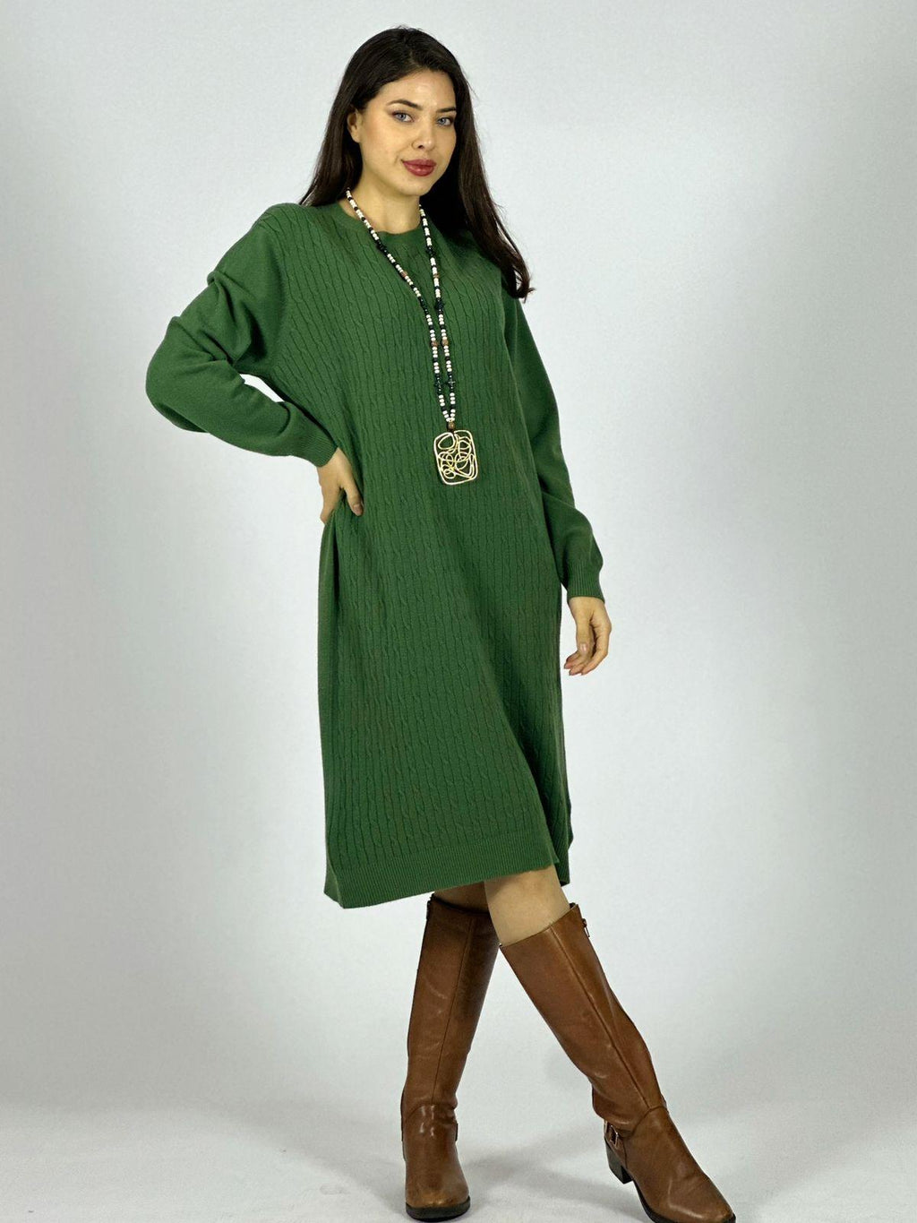Vestido de Lana Texturizado