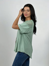 Polera Crepé Triple Estrellas