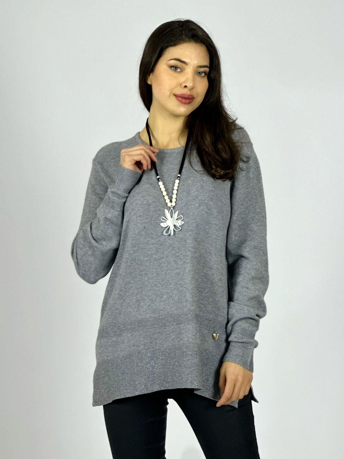 Sweater Spandex Bordes con Brillos