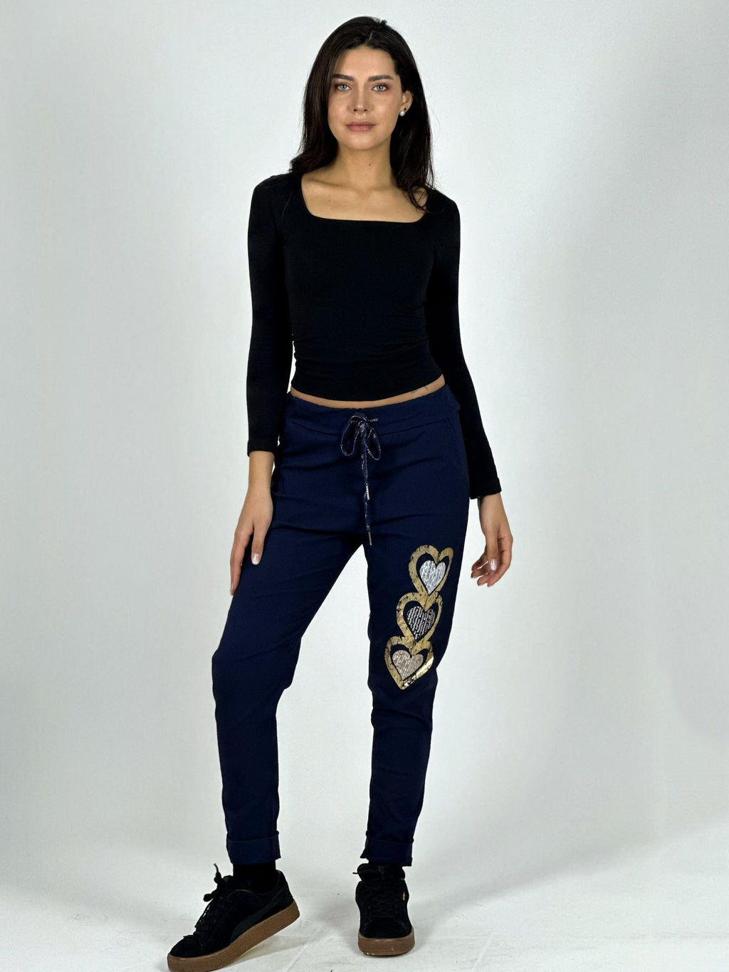 Jogger Italiano Estampado Triple Corazón