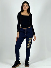 Jogger Italiano Estampado Triple Corazón