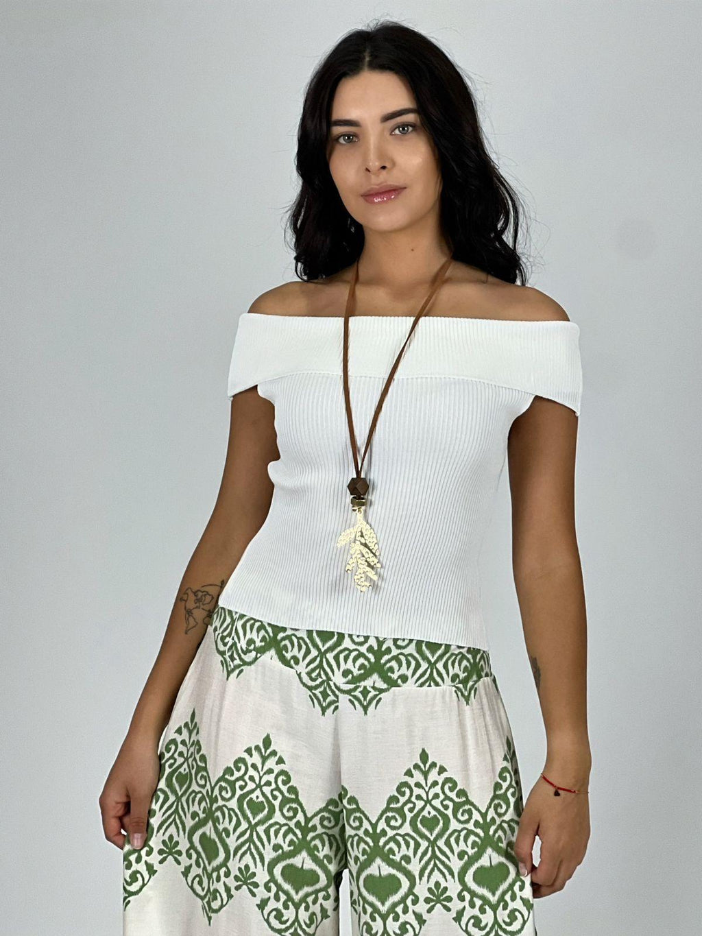 Polera Top Hombros Descubiertos