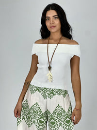 Polera Top Hombros Descubiertos