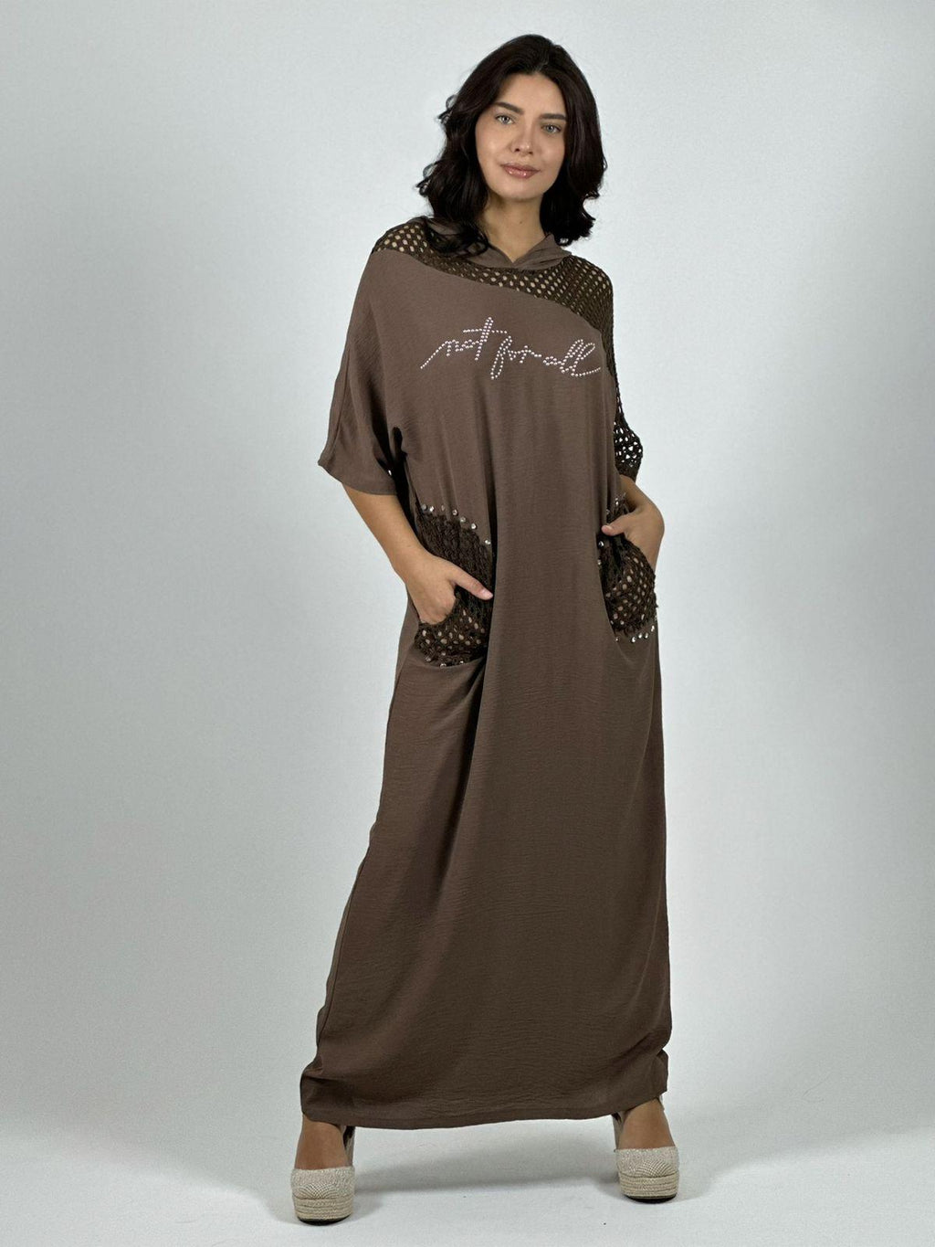 Vestido Lino Largo Holgado