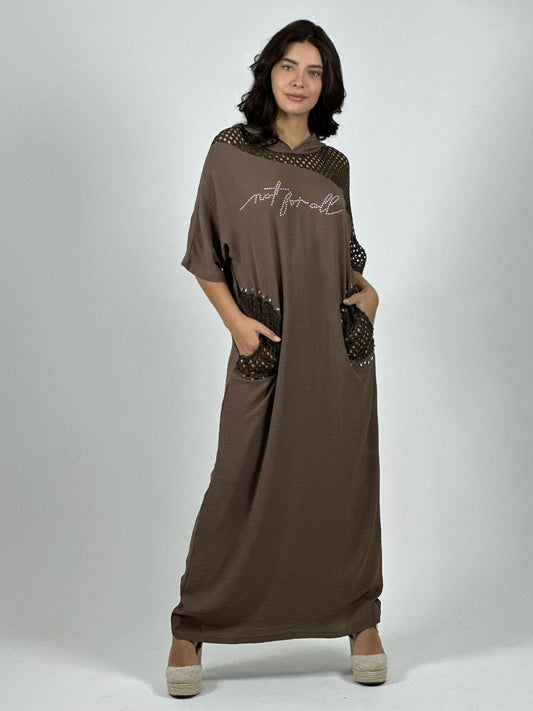 Vestido Lino Largo Holgado