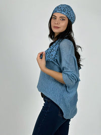 Polera Doble Italiana Con Lazo Print