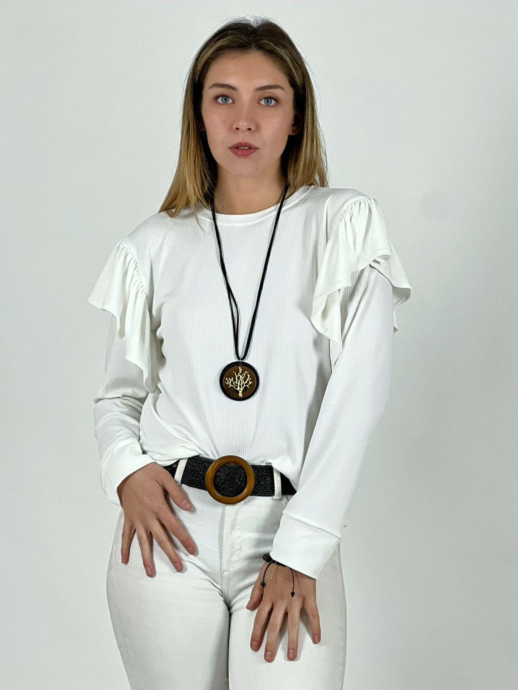 Polera Monserrat Faroleo en Hombros