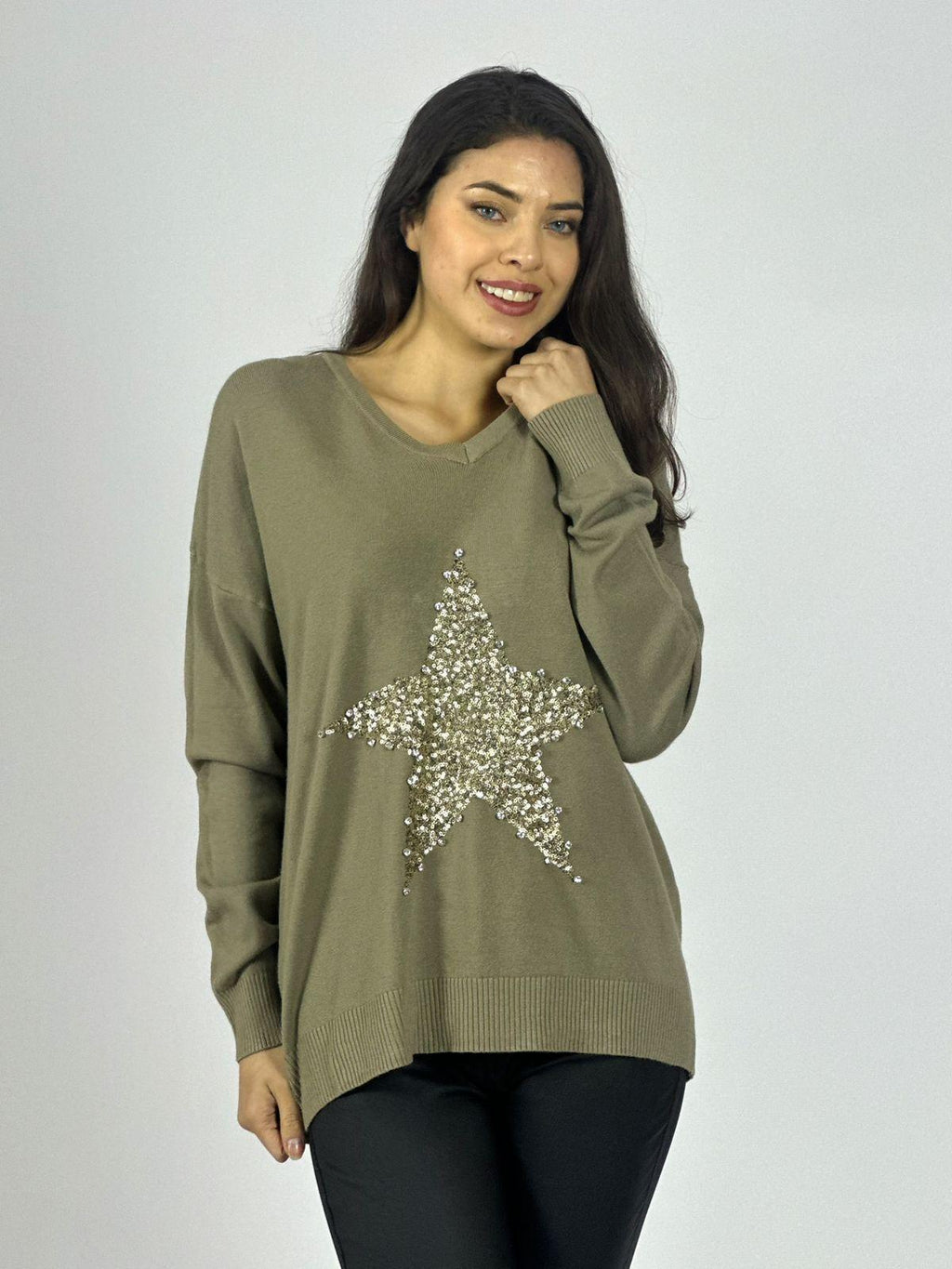 Sweater Spandex Estrella Brillos