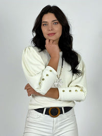 Polera Lanilla Manga Princesa