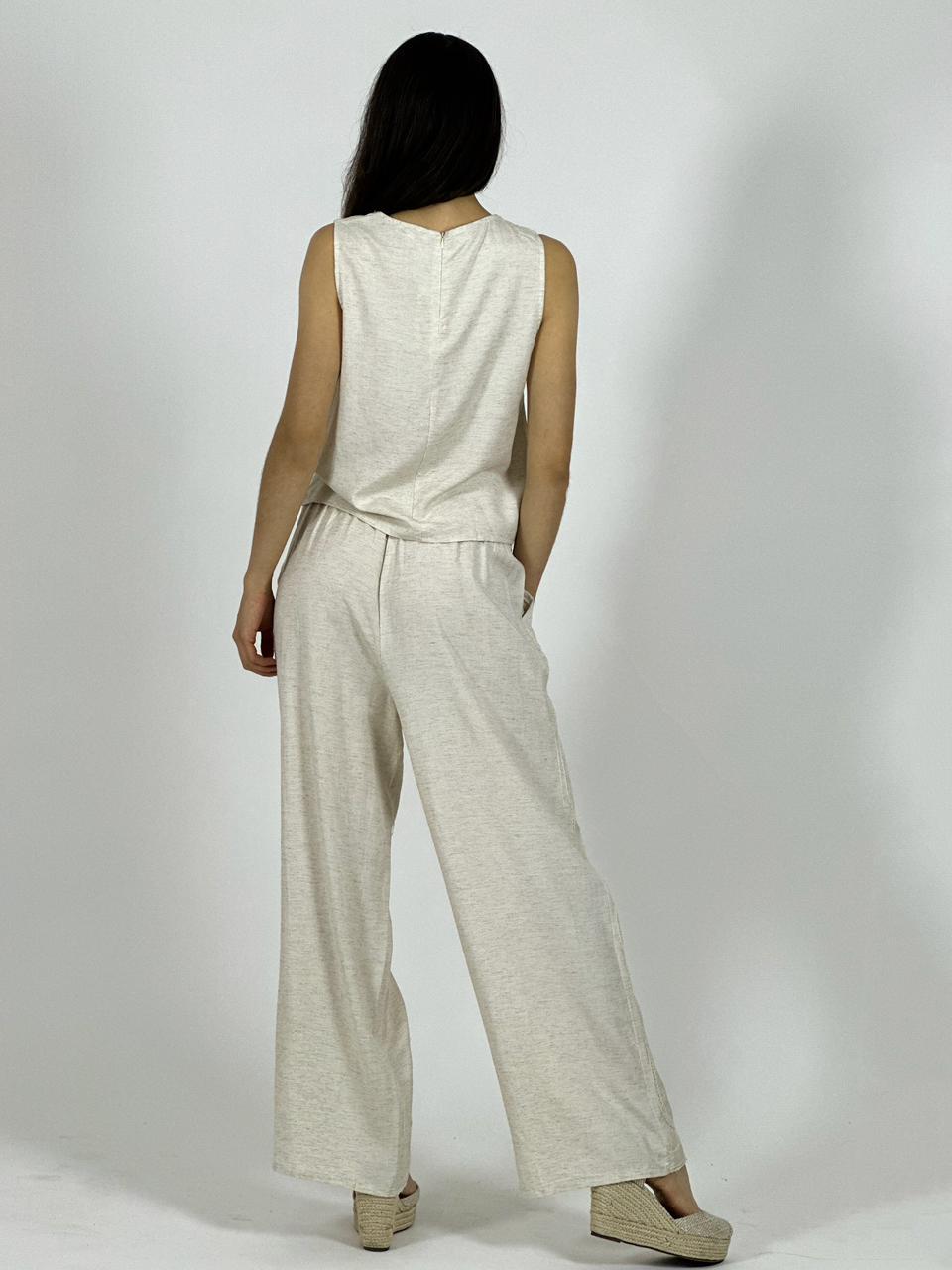 Conjunto de Lino Bordado