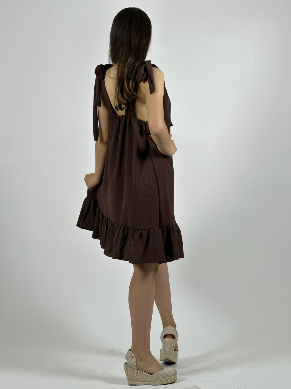 Mini Vestido Amarra en Hombros