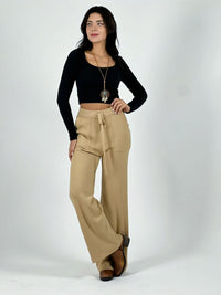 Pantalón De Lana con Bolsillos