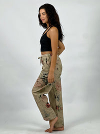 Jogger Italiano Gabardina Floral