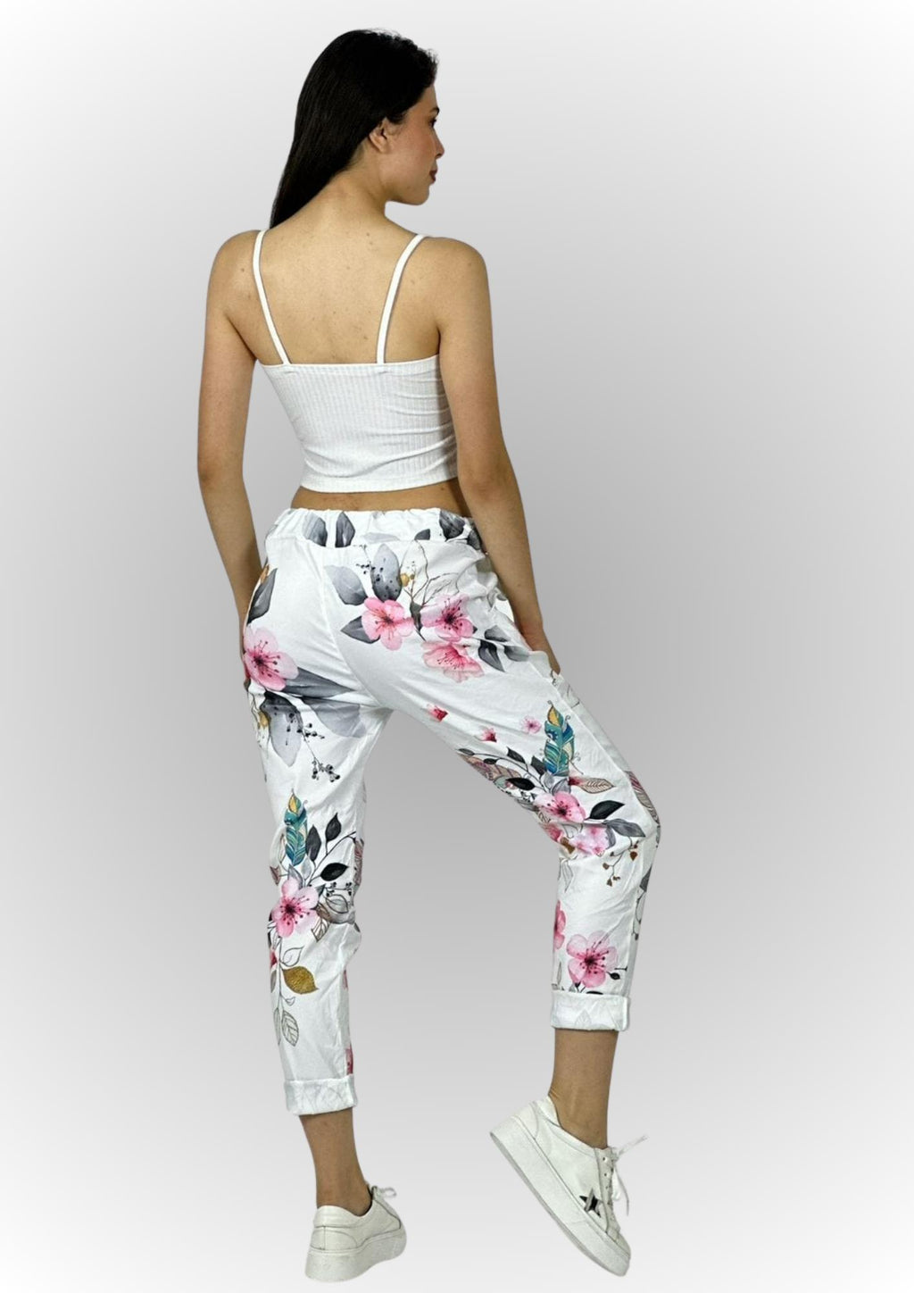Jogger Italiano Viscosa Floral