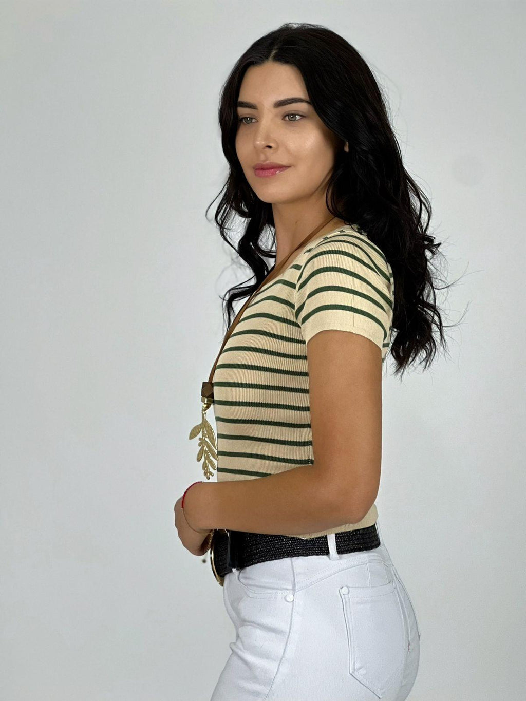 Polera Top de Líneas