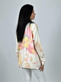 Sweater Spandex Flor de Loto Brillos