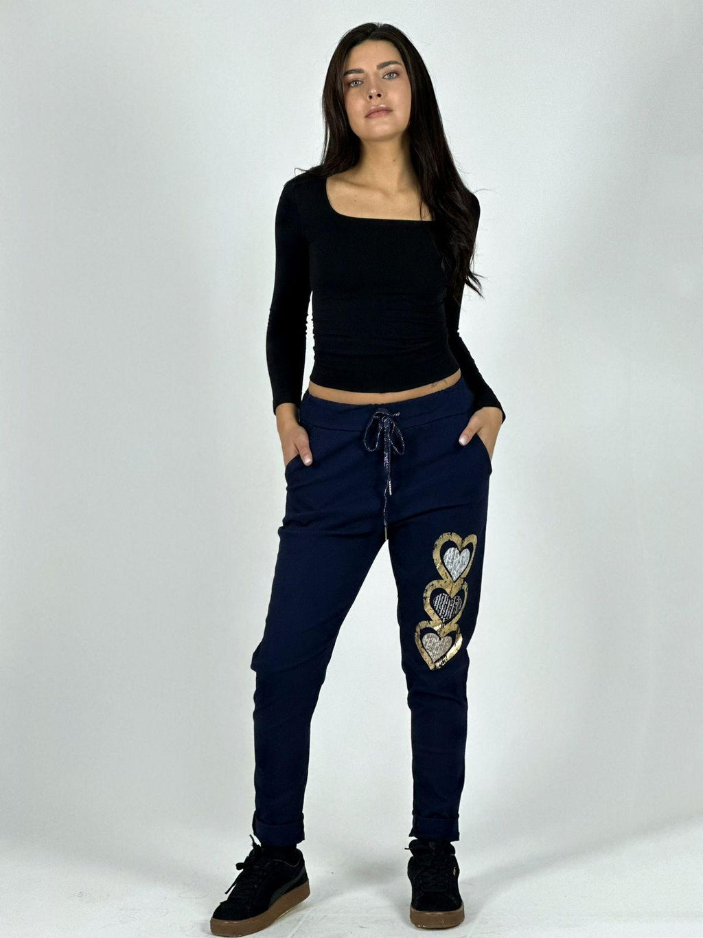 Jogger Italiano Estampado Triple Corazón