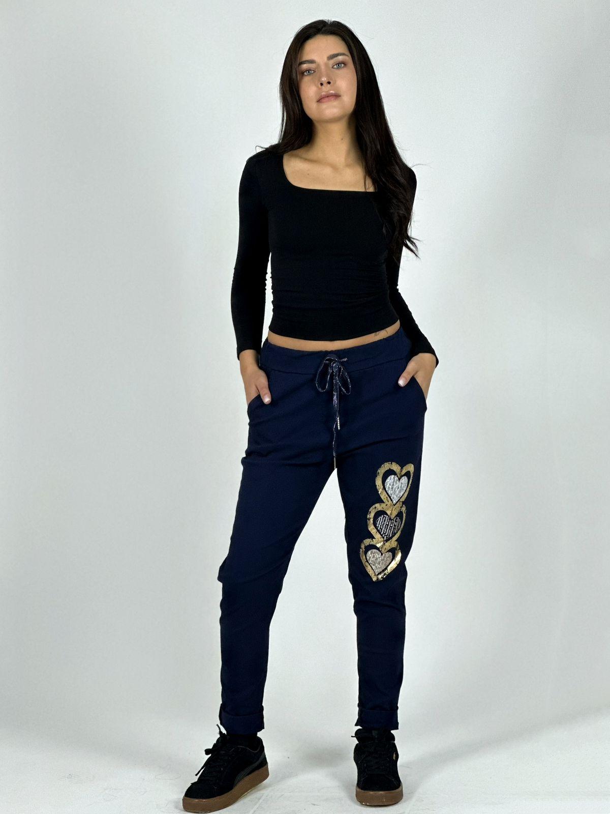 Jogger Italiano Estampado Triple Corazón