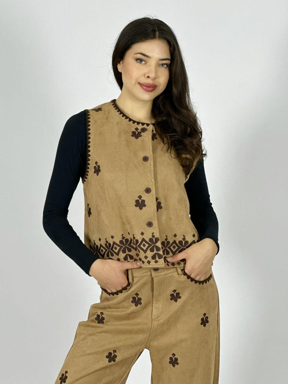 Gillette Gamuza Bordado