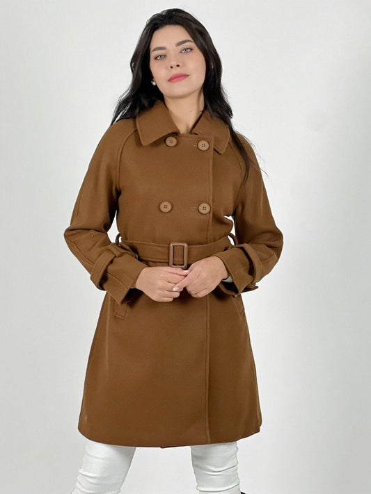 Abrigo Trench con Cinturón