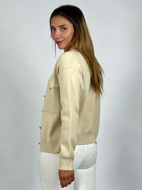 Sweater Abotonado Cuello Pique