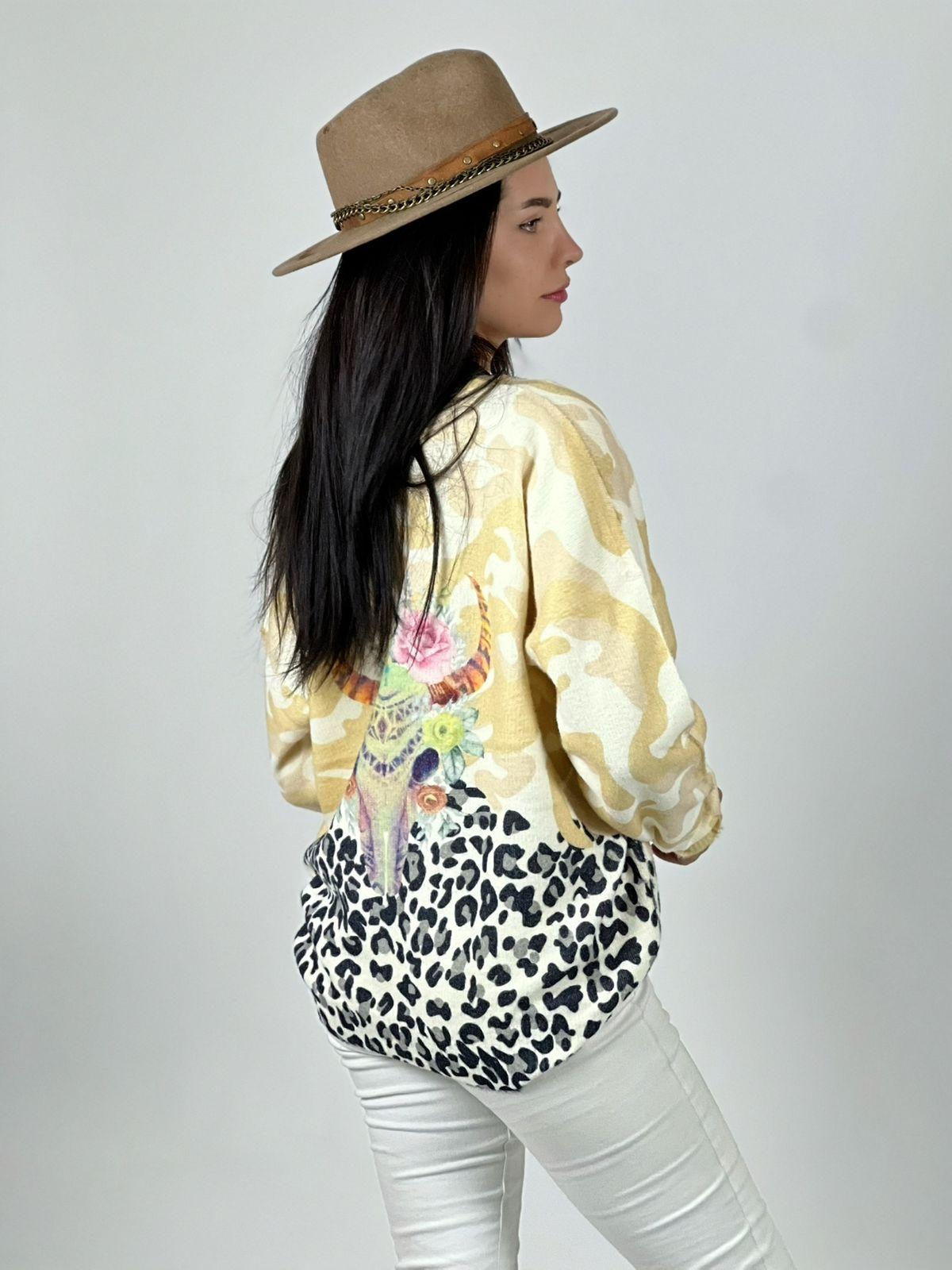 Sweater Cashmere Print