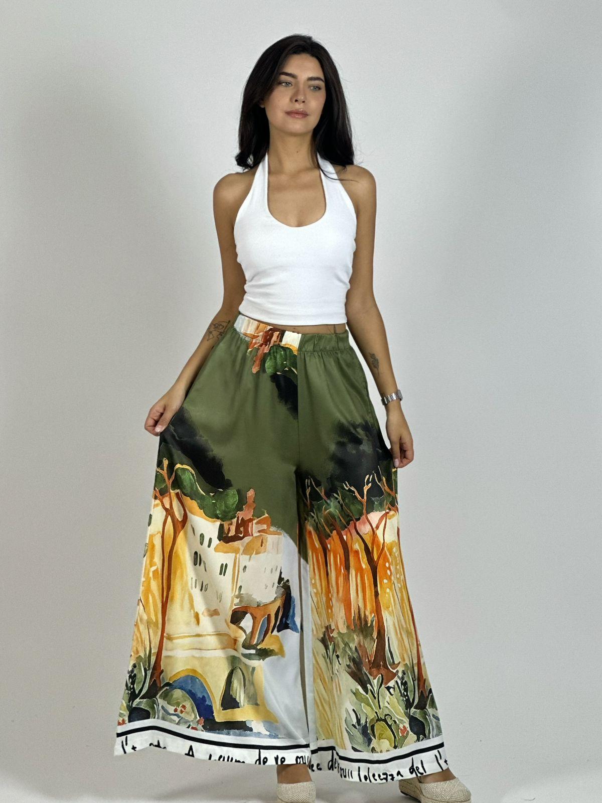 Palazzo Satín Estampado