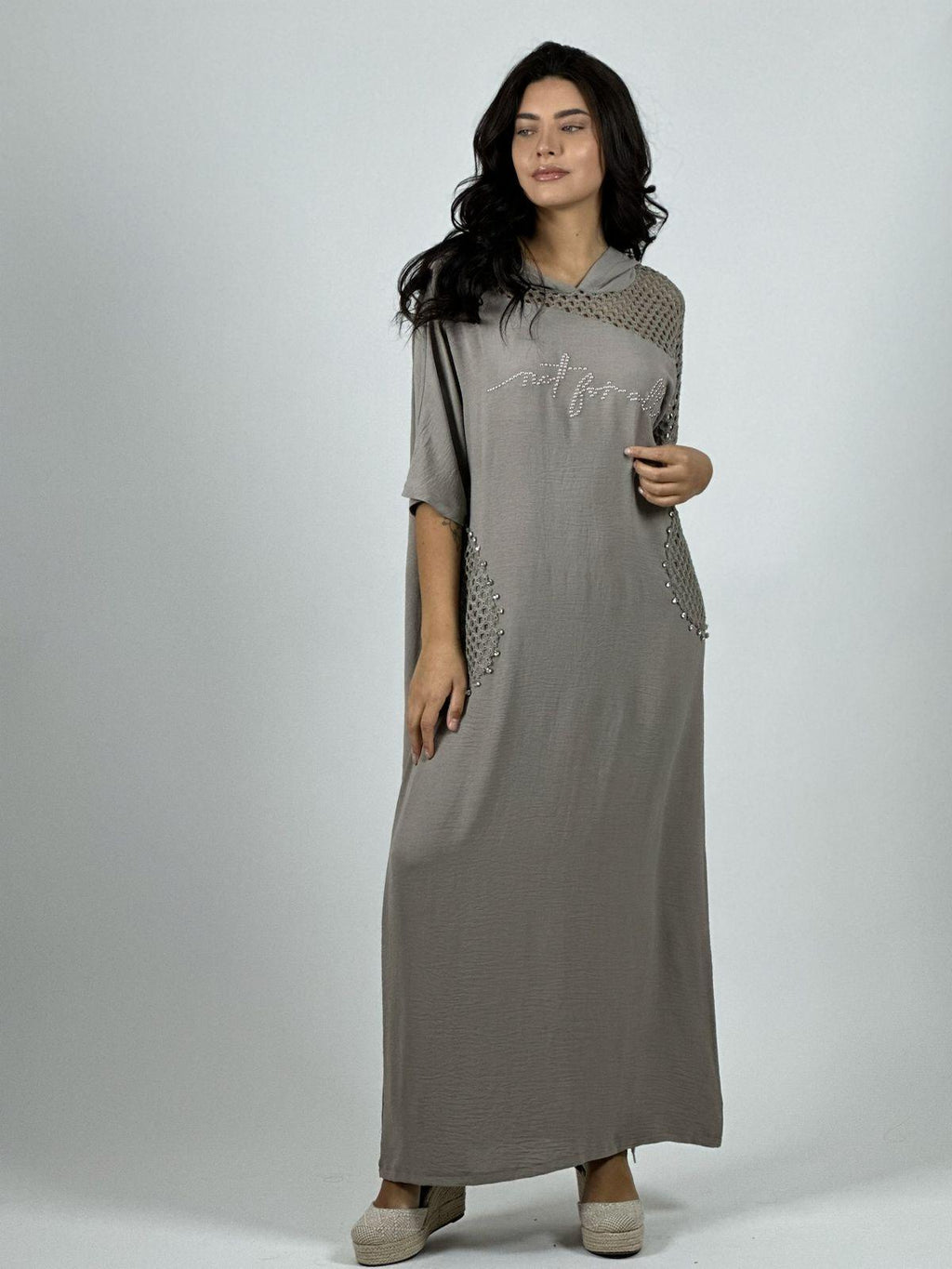 Vestido Lino Largo Holgado