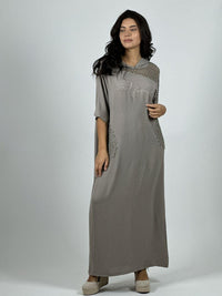 Vestido Lino Largo Holgado