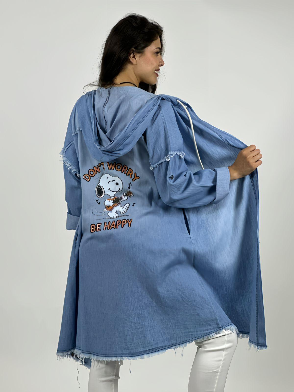 Blusón Mezclilla Snoopy Be Cool