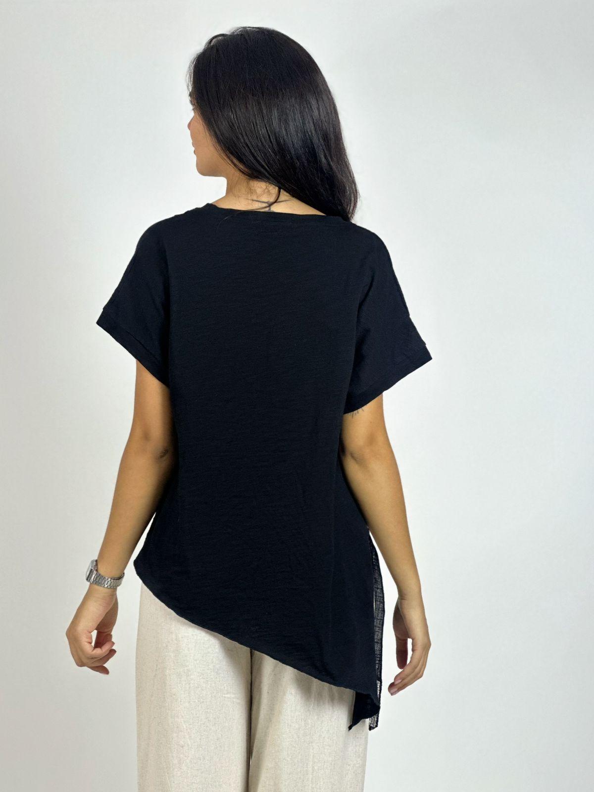 Polera Lino Con Estrella Colorida