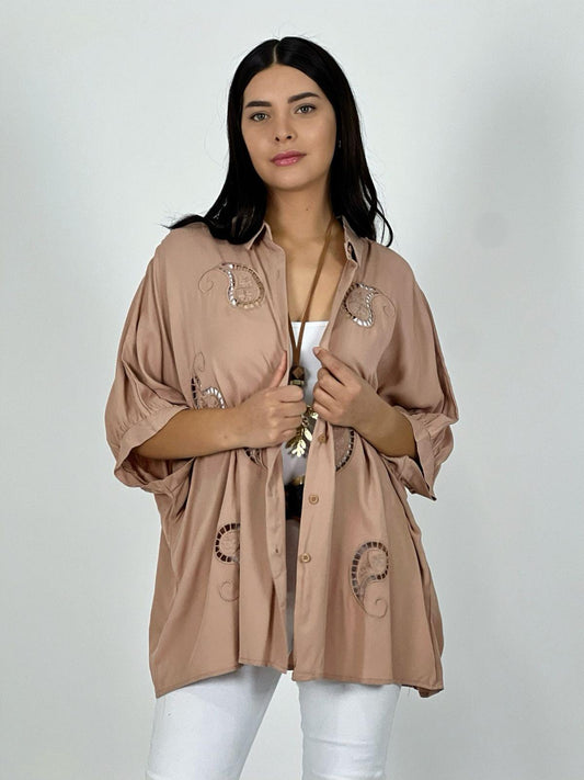 Blusa Viscosa con Diseño