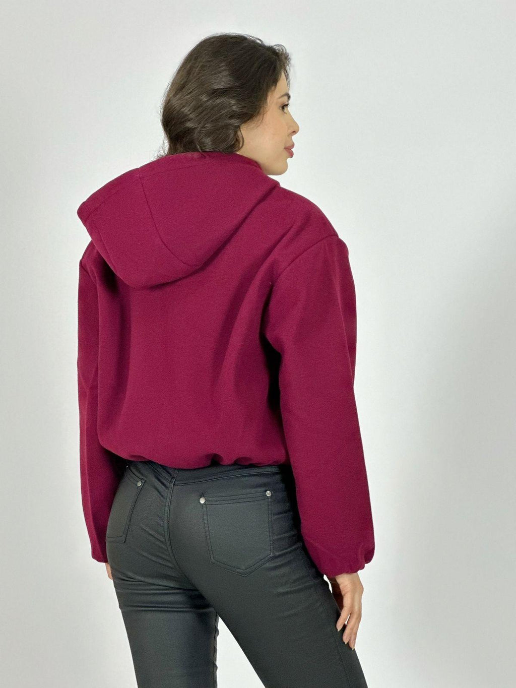 Chaqueta Bomber Corta con Gorro