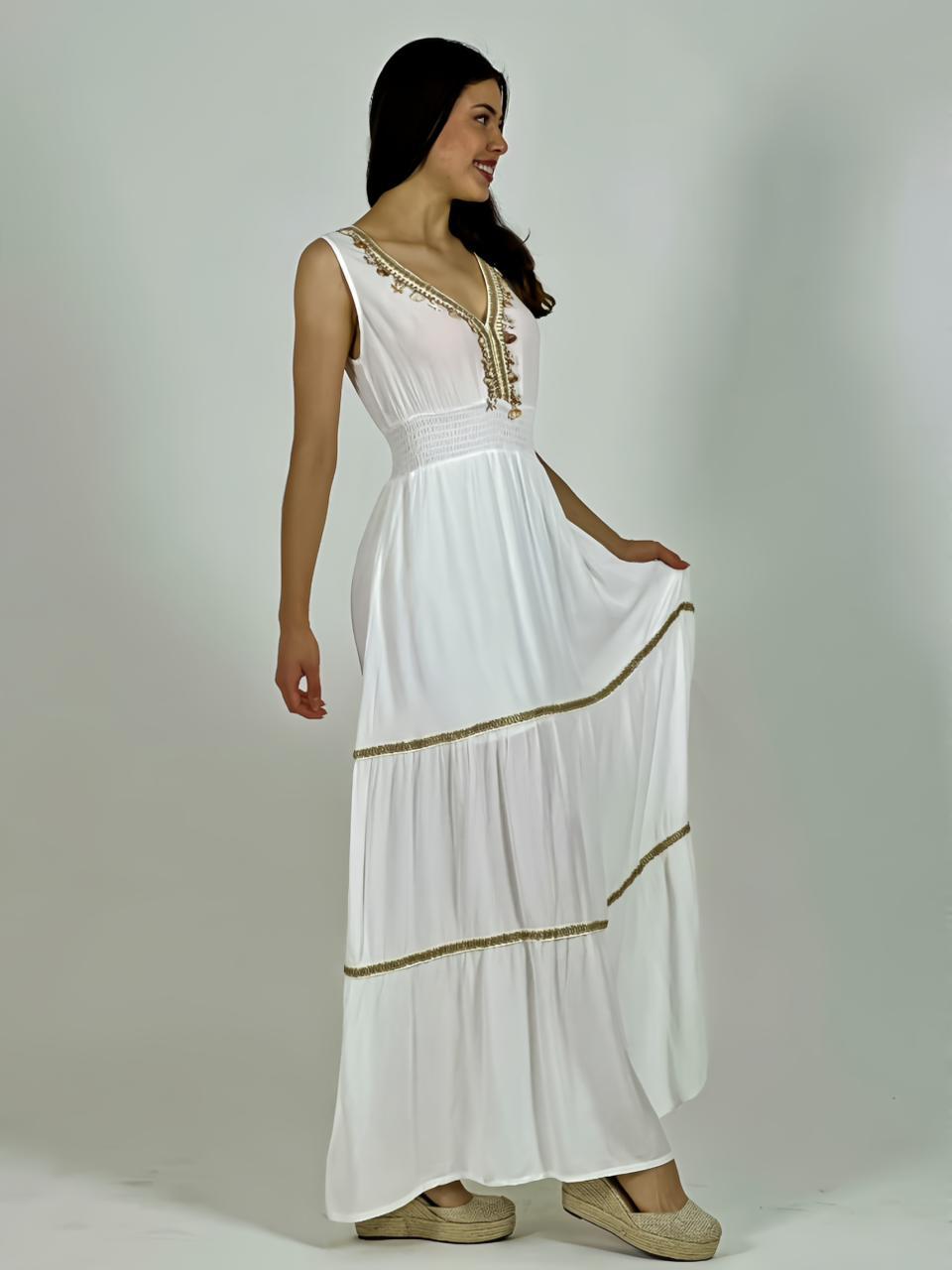 Vestido Boho Estrellas y Conchas