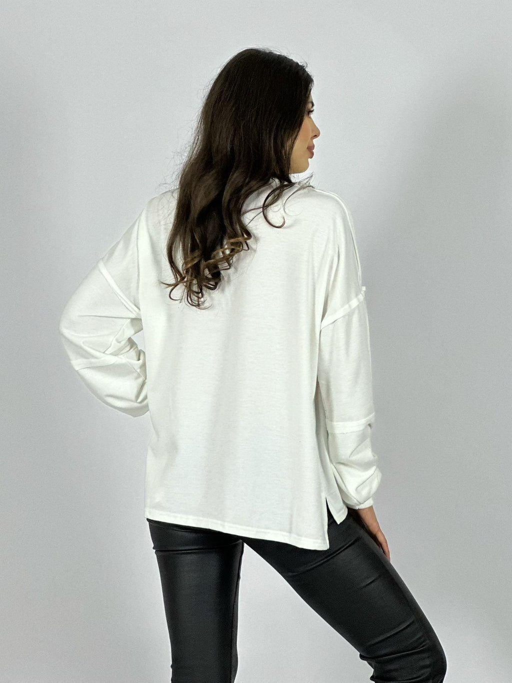 Polera Algodón Estrella Print Flor Tejida