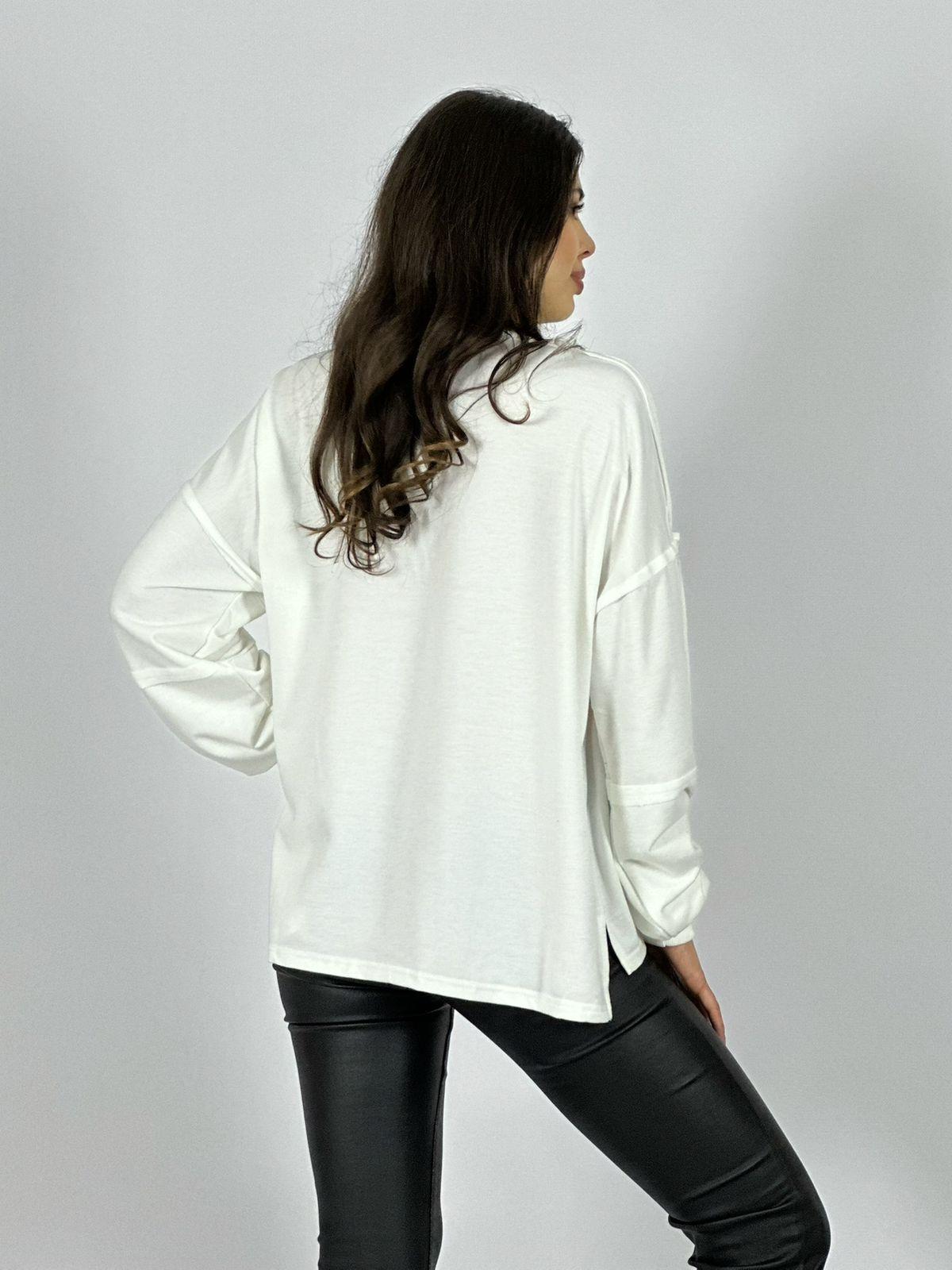 Polera Algodón Estrella Print Flor Tejida