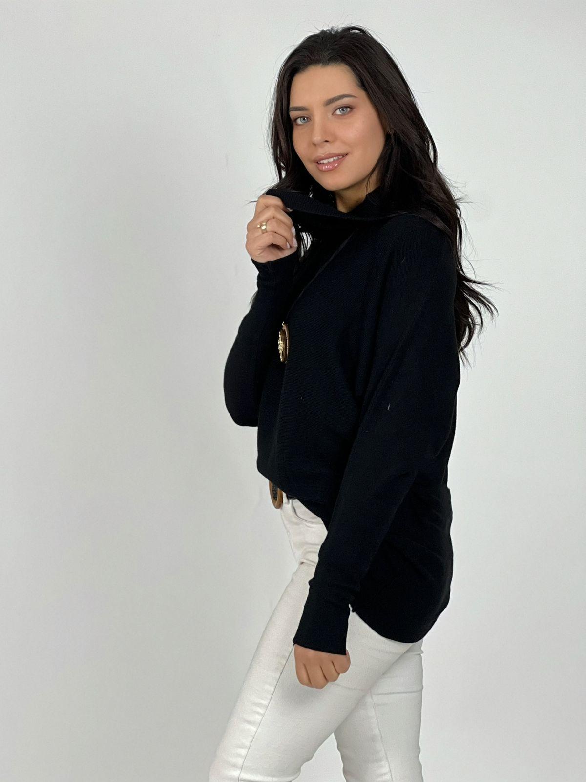 Sweater Spandex de Lana Cuello Alto