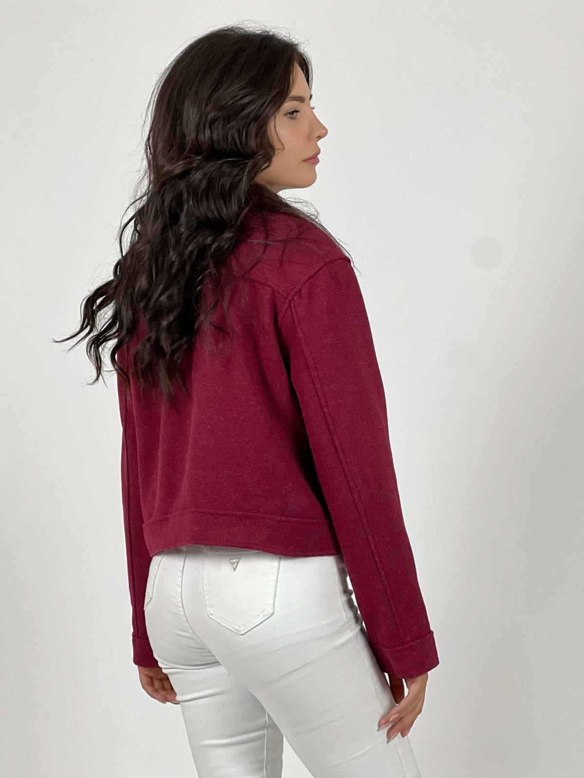 Chaqueta Paño Forrada Con Bolsillos