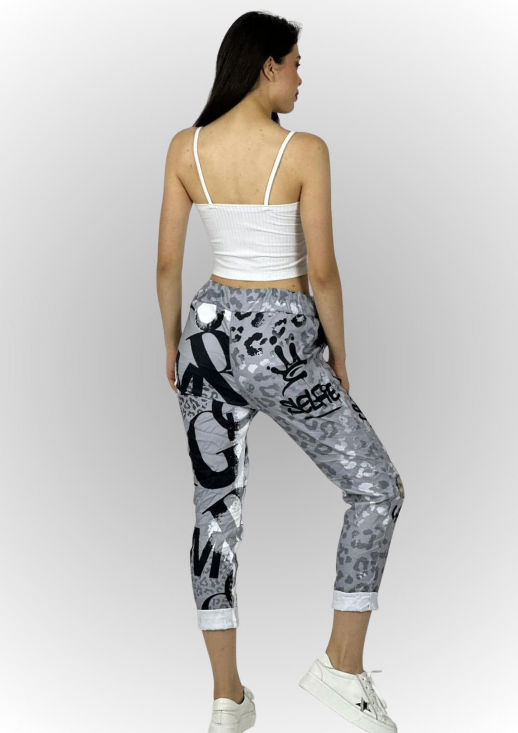 Jogger Italiano Print Grafiti Selfie