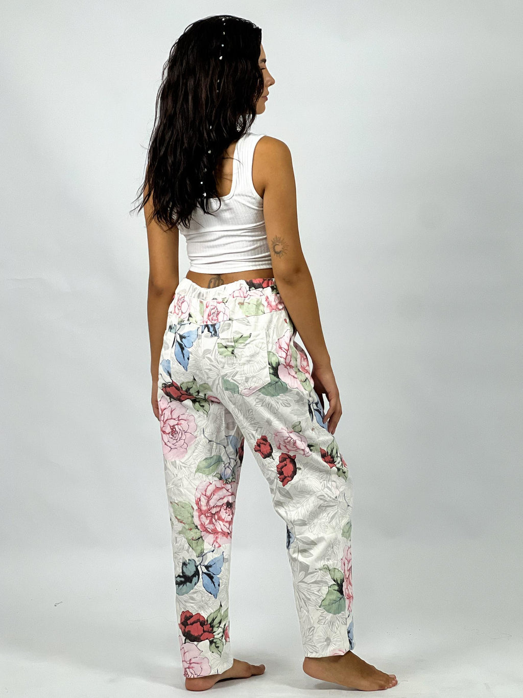 Jogger Italiano Gabardina Floral