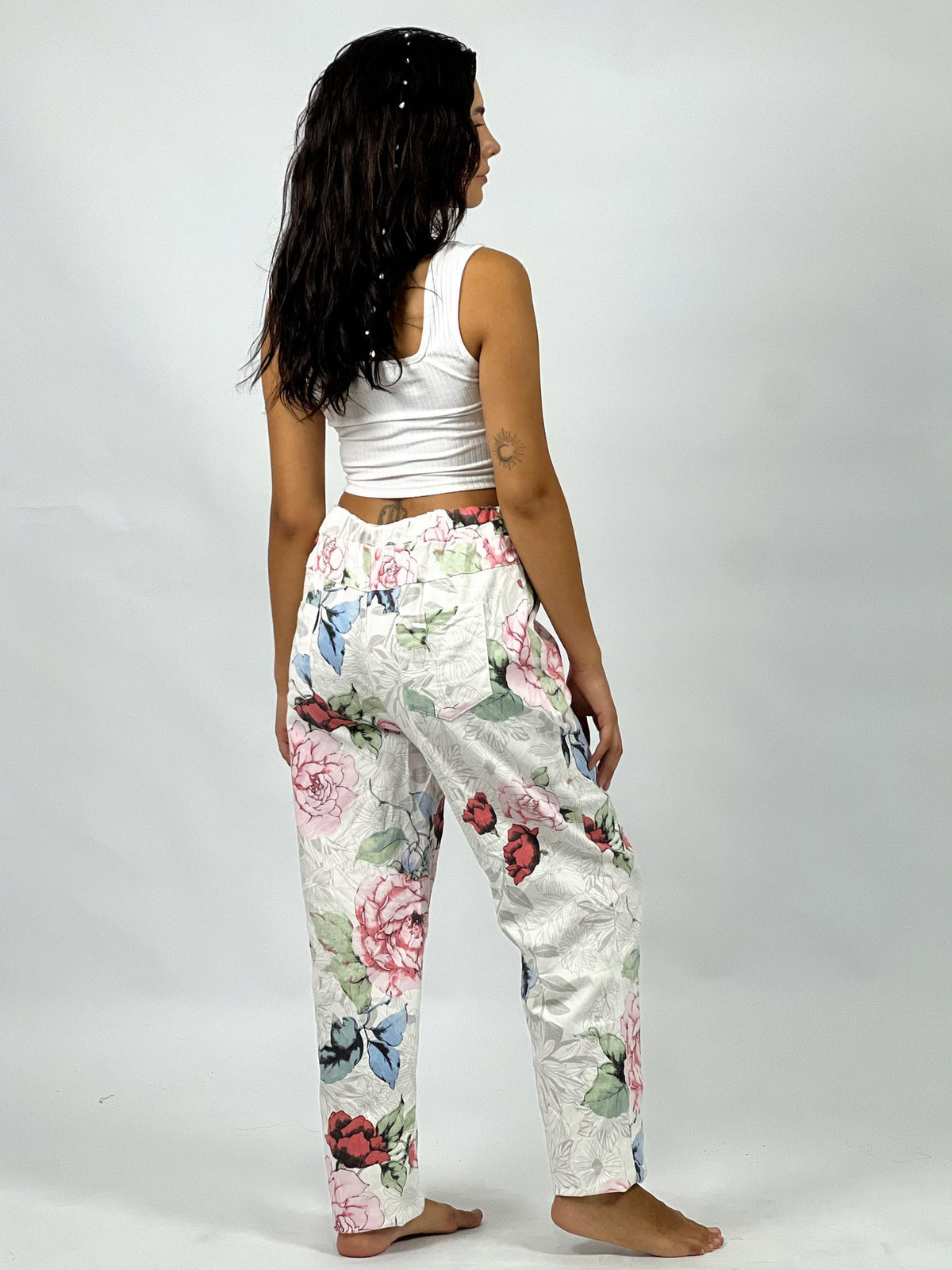 Jogger Italiano Gabardina Floral
