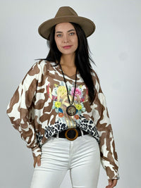 Sweater Cashmere Print